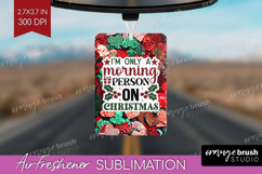 Funny Christmas Quote Air Freshener PNG - Xmas Glitter PNG Product Image 1