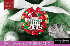 Funny Christmas Quote Ornament PNG - Xmas Glitter PNG Product Image 1