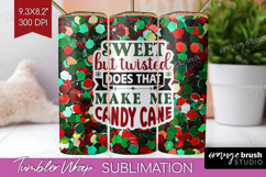 Funny Christmas Quote Tumbler Wrap - Xmas Glitter Tumbler Product Image 1