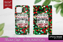 Funny Christmas Quote Phone Case PNG - Xmas Glitter Case PNG Product Image 1