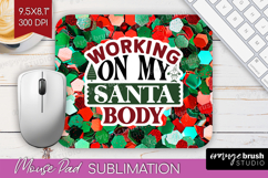Funny Christmas Quote Mouse Pad Sublimation - Xmas Glitter Product Image 1