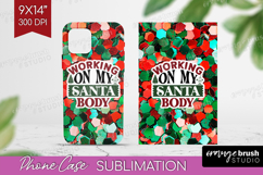 Funny Christmas Quote Phone Case PNG - Xmas Glitter Case PNG Product Image 1