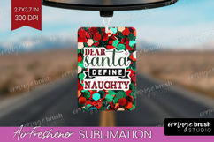 Funny Christmas Quote Air Freshener PNG - Xmas Glitter PNG Product Image 1