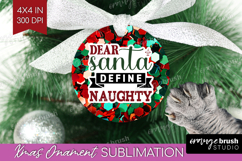 Funny Christmas Quote Ornament PNG - Xmas Glitter PNG Product Image 1