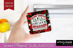 Funny Christmas Quote Magnet Sublimation - Xmas Glitter PNG Product Image 1