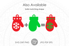 Christmas mitten, Christmas glove, Christmas gift tag Product Image 2