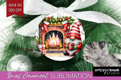 Christmas Gnome Ornament PNG - Cute Gnome PNG Sublimation Product Image 1