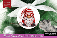 Christmas Gnome Ornament PNG - Cute Gnome PNG Sublimation Product Image 1