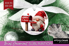 Christmas Gnome Ornament PNG - Cute Gnome PNG Sublimation Product Image 1
