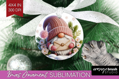 Christmas Gnome Ornament PNG - Cute Gnome PNG Sublimation Product Image 1