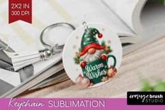 Christmas Gnome Keychain PNG - Cute Gnome Keychain Product Image 1