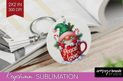 Christmas Gnome Keychain PNG - Cute Gnome Keychain Product Image 1