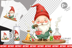 Christmas Gnome Clipart Product Image 1