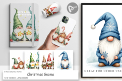 Christmas Gnome Digital Paper Product Image 1
