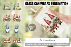 Christmas Gnome Glass Can Product Image 1