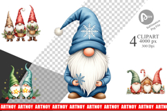 Christmas Gnome Clipart Product Image 1