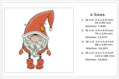 Christmas Gnome Embroidery File Product Image 2