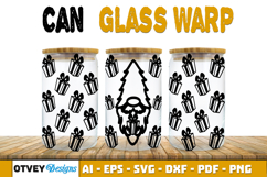 Christmas Gnome 16 oz Can Glass Wrap SVG BUNDLES 12 DESIGNS Product Image 5