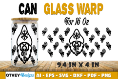 Christmas Gnome 16 oz Can Glass Wrap SVG Product Image 1