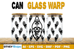Christmas Gnome 16 oz Can Glass Wrap SVG Product Image 2