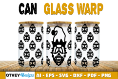 Christmas Gnome 16 oz Can Glass Wrap SVG Product Image 1
