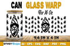 Christmas Gnome 16 oz Can Glass Wrap SVG BUNDLES 12 DESIGNS Product Image 22