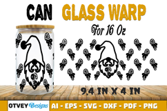 Christmas Gnome 16 oz Can Glass Wrap SVG Product Image 1