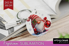 Christmas Gnome Keychain PNG - Cute Gnome Keychain Product Image 1