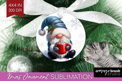 Christmas Gnome Ornament PNG - Cute Gnome PNG Sublimation Product Image 1