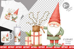 Christmas Gnome Clipart Product Image 1
