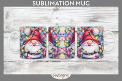 Christmas Gnome v2 Entangled in Lights Mug Wrap Sublimation Product Image 1