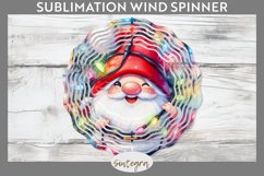 Christmas Gnome v2 Entangled in Lights Wind Spinner Sublimat Product Image 1