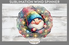 Christmas Gnome v4 Entangled in Lights Wind Spinner Sublimat Product Image 1