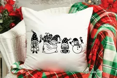 Christmas Svg, Funny Christmas Cute Santa Gnome Snowman Svg. Product Image 4