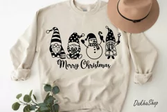 Merry Christmas Svg, Gnomes Christmas Svg, Gnome Svg. Product Image 3