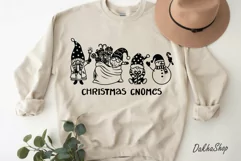 Christmas Svg, Funny Christmas Cute Santa Gnome Snowman Svg. Product Image 8