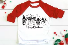 Christmas Svg, Funny Christmas Cute Santa Gnome Snowman Svg. Product Image 6