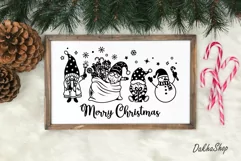 Christmas Svg, Funny Christmas Cute Santa Gnome Snowman Svg. Product Image 5