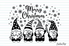 Christmas Svg Christmas Gnomes Svg Merry Christmas Gnome Svg Product Image 2
