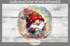 Christmas Gnome v7 Entangled in Lights Wind Spinner PNG Product Image 1