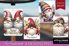 Christmas Gnome Air Freshener PNG - Cute Gnome PNG Product Image 1