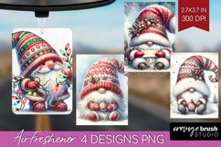 Christmas Gnome Air Freshener PNG - Cute Gnome PNG Product Image 1
