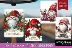 Christmas Gnome Air Freshener PNG - Cute Gnome PNG Product Image 1