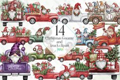 Christmas Gnome and Truck Sublimation Product Image 1
