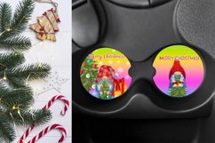 Car coaster sublimation design | Christmas keychain design Product Image 2