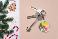 Car coaster sublimation design | Christmas keychain design Product Image 3