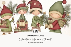 Christmas Gnome Clipart Product Image 1
