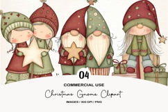 Christmas Gnome Clipart Product Image 1