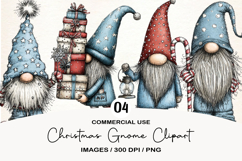 Christmas Gnome Clipart Product Image 1