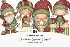 Christmas Gnome Clipart Product Image 1